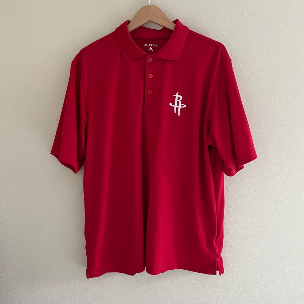 Antigua NBA Houston Rockets Performance Pique Polo